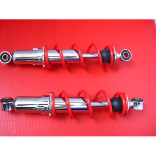 HONDA ST90 Z50A Z50R year 1976-1984 "RED" SPRING REAR SHOCK SET PAIR (290 mm.) // โช๊คอัพ โช๊คหลัง สปริง สีแดง