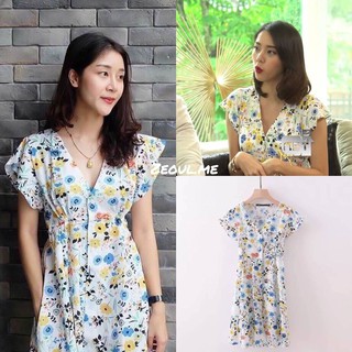 Colorful flora minidress