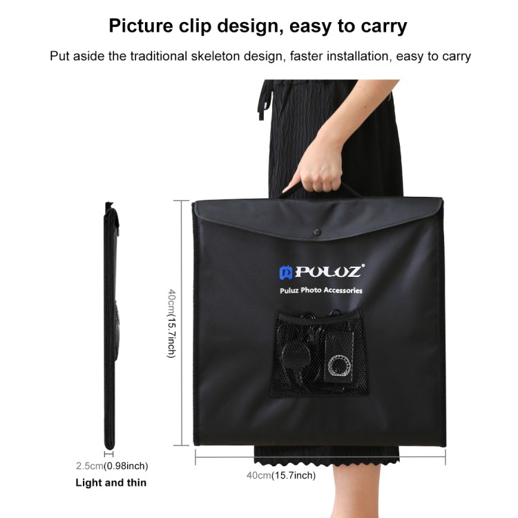 กล่องไฟถ่ายภาพ Light Box. สตูดิโอถ่ายภาพ กล่องถ่ายรูปสินค้า 40CM กล่องสำหรับถ่ายภาพ