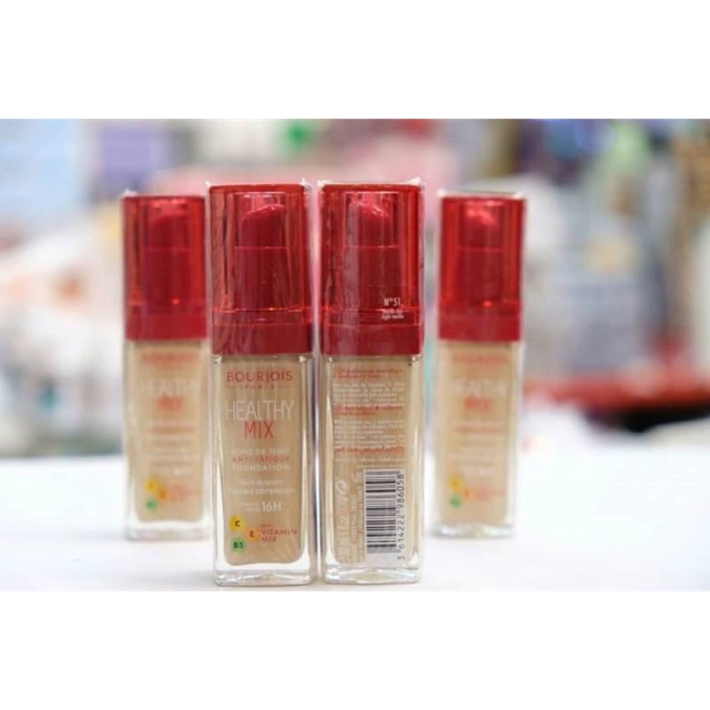 #Bourjois Healthy Mix Foundation 30 ml. รุ่นใหม่ผสมวิตามิน  Made In France