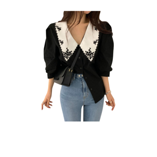 โปรโมชั่น : เสื้อสาวอวบ ปกสวย น่ารัก สไตล์เกาหลี ราคาถูก