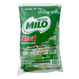 เครื่องดื่มรสช็อกโกแลตมอลต์3in1 (30กx30ซอง) ไมโล Active-Go Chocolate malt drink 3in1 (30g x 30 sachet) Milo Active-Go