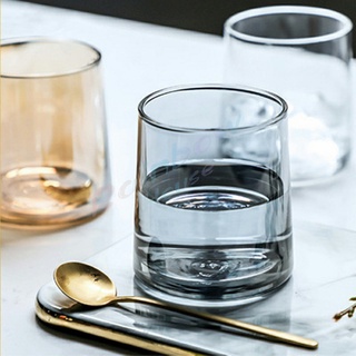 Rainbow ถ้วยแก้ว สั้นสีโฮโลแกรม แก้วสีรุ้ง พร้อมส่ง ของขวัญวันเกิด glass cup