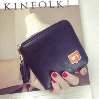 Lovely blue wallet : กระเป๋าตังแบบสั้นสำหรับผู้หญิง