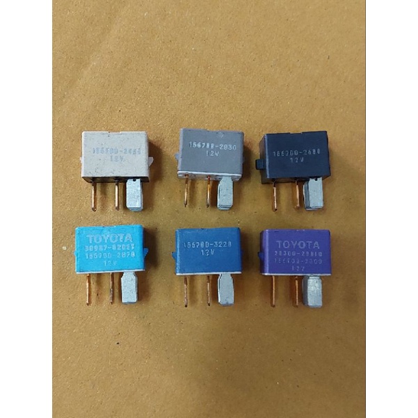 รีเลย์12v4ขา  DENSO TOYOTA แท้  ตรงรุ่นตรงสี สภาพสวยทดลองไฟก่อนส่ง  มือ2ญี่ปุ่นเชียงกง