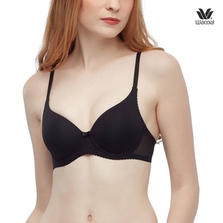 Wacoal Seamless Bra สีดำ (Black) ชุดชั้นในไร้ตะเข็บ มีโครง ฟองน้ำเสริม 14 มม. รุ่น WB5A86 เสริมเต้า เสื้อใน ชุดชั้นใน วาโก้ ชุดชั้นในสตรี เสื้อในสตรี เสื้อในผู้หญิง เสื้อในวาโก้ กางเกงในวาโก้ ชุดชั้นในสตรี กางเกงในสตรี