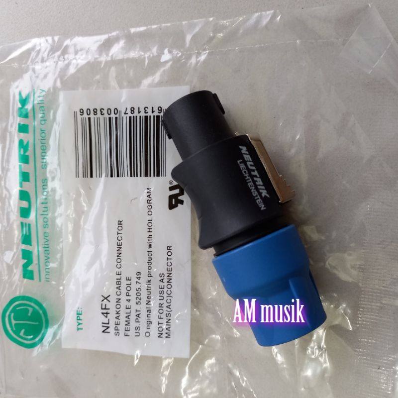 SPIKON NEUTRIK NL4FX SPIKON 4PIN