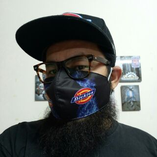 ผ้าปิดปาก Dickies ผ้าโพลีอิสเตอร์  นุ่มสบายซักได้ไม่ลอก ผ้าหลังเป็น ผ้ามัสลิน กันเชื้อโรค