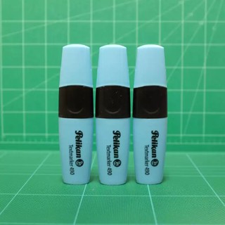 ปากกาเน้นข้อความ ไฮไลท์ สะท้อนแสง พีลีแกน Pelikan Textmarker 490 สีฟ้า (1ชุด/3ด้าม)