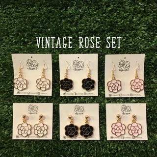 Earrings :: Vintage Rose Set