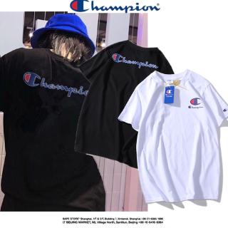 เสื้อยืดคอก ลมผ้าฝ้าย champion unisex