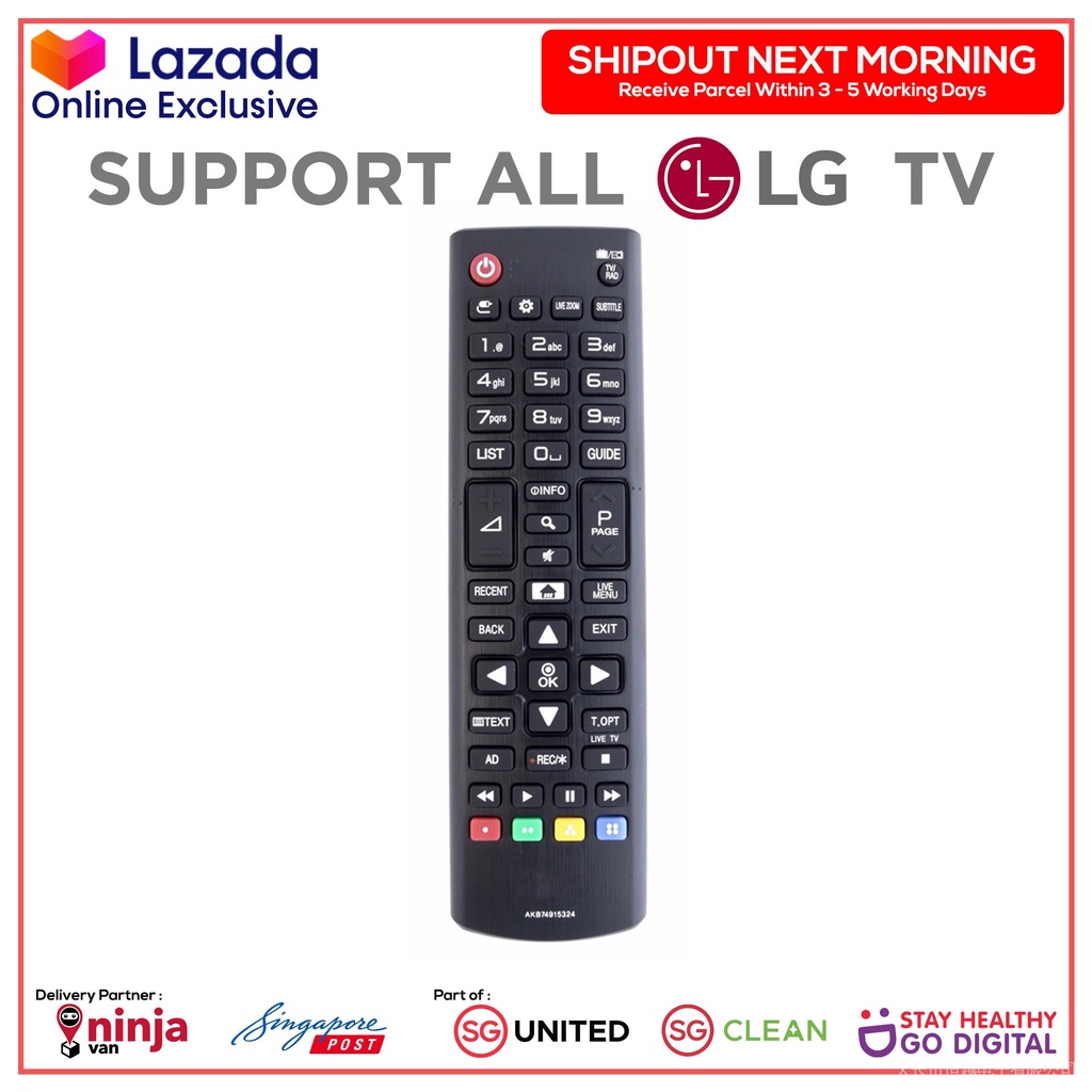 Orignal ใช้สําหรับ LG Digital TV Remote Control Universal Support ใช้สําหรับ LG TV LCD LED OLED QLED
