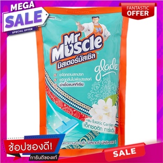 มิสเตอร์มัสเซิลเกลดน้ำยาถูพื้นเอ็กซอติกการ์เด้น 800มล. Mr. Muscle Glade Exotic Garden Floor Cleaner 800 ml.