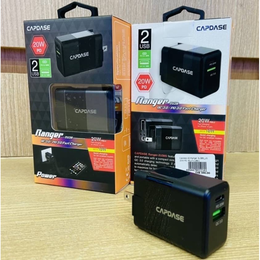 CAPDASE RANGER 2USB QC 3.0/PD 3.0 FAST CHARGER