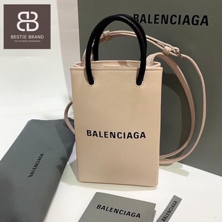 ❌ขายแล้ว❌ Used Balenciaga Light Pink Shopping Phone Bag Year 2020 (Stamp V) แท้ 100% (ไม่แท้ยินดีคืนเงิน)