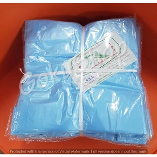 ถุงพลาสติกหูหิ้วสี อย่างดี แบบบาง ไม่มีกลิ่น ขนาด 9*18 นิ้ว (แพค100 ใบ) 300 กรัม/แพค ✔️x 10 แพค ตรานกเป็ดน้ำบิน