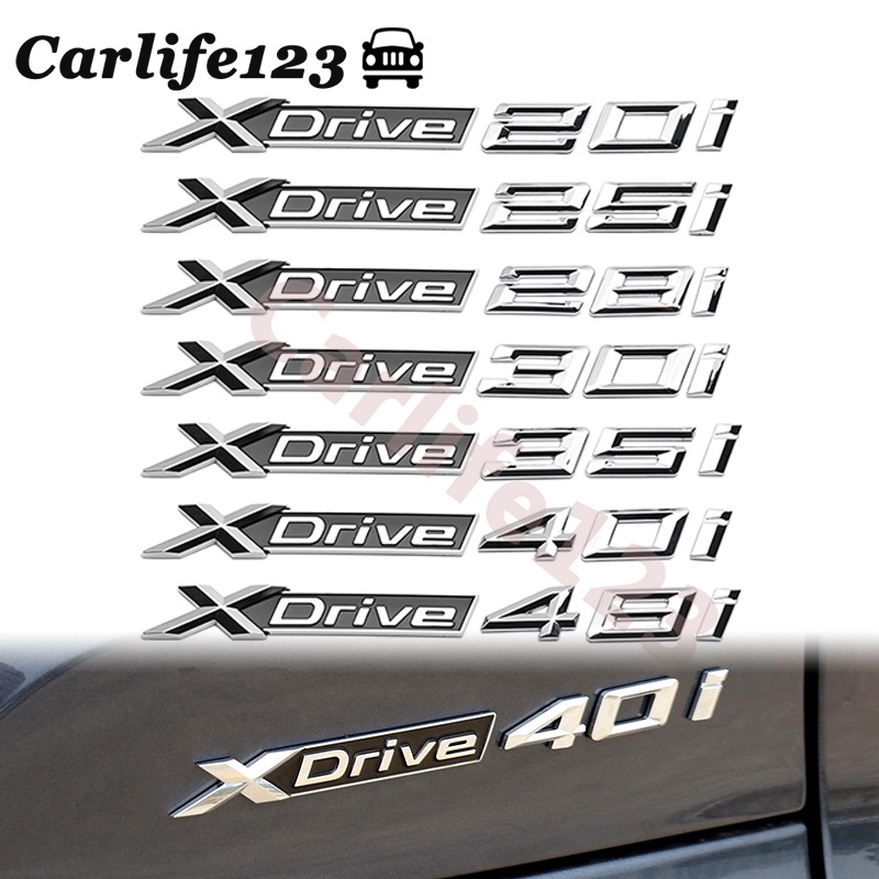 สําหรับ BMW X1 X5 X3 X6 xdrive 20i 30i 35i 40i 28i SDrive รถด้านหลังสติกเกอร์ป้ายสัญลักษณ์