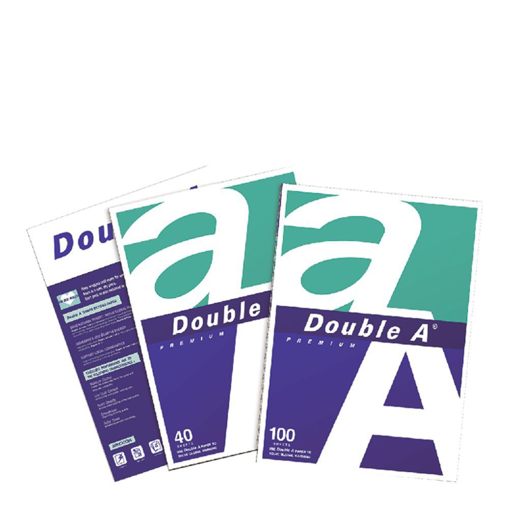 ดั๊บเบิ้ลเอ กระดาษถ่ายเอกสาร A4 80 แกรม แพ็ค 6 ชิ้น Double A Copier Paper A4 80 gsm. Pack 6 pcs.