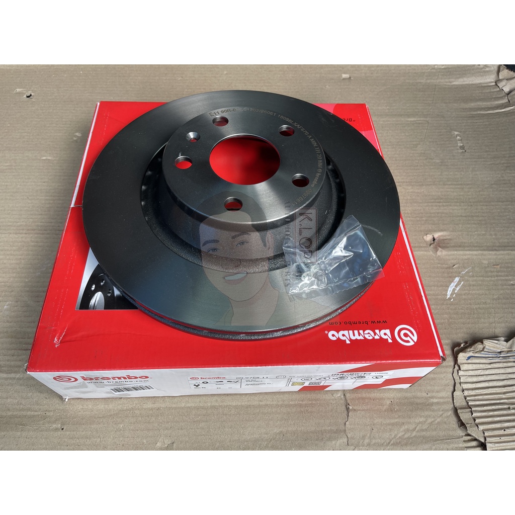 09 9768 11 จานเบรคหลัง (ยี่ห้อ BREMBO) Audi TT TTS 8J3 (HC) 06-14