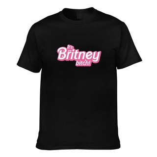 【ผ้าฝ้ายแท้】เสื้อยืดลําลอง ผ้าฝ้าย 100% แขนสั้น คอกลม พิมพ์ลาย Britney Spears It Britney Bitch ทรงหลวม แฟชั่นสําหรับผู้ช