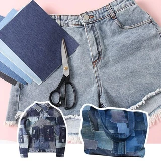 จัดส่งจากประเทศไทยPICKZEN แพทช์ซ่อมกางเกงยีนส์ Art เย็บอุปกรณ์เสริม Denim ตกแต่ง Self-กาวเสื้อผ้าสติกเกอร์