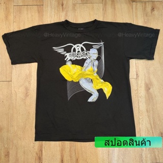 เสื้อยืดผ้าฝ้ายAEROSMITH TOUR 2001(JUST PUSH PLAY) เสื้อวง เสื้อทัวร์L XL  XXL 3XL