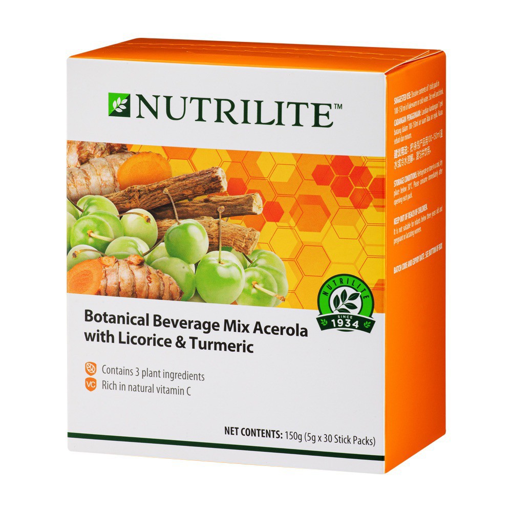Amway Herbal Mix Nutrilite Botanical Beverage Mix Acerola With Licorice