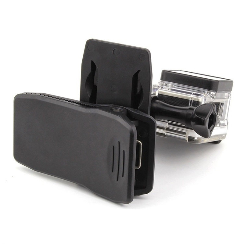 ชุดอุปกรณ์เสริม GoPro Quick Release Universal แบบพกพาคลิป + ฐานรูปตัว J หมุนได้ 360 องศาใช้งานง่ายคลิปกระเป๋าเป้สะพายหลังคลิปเสริมโรงงานอุปกรณ์เสริม Hero6