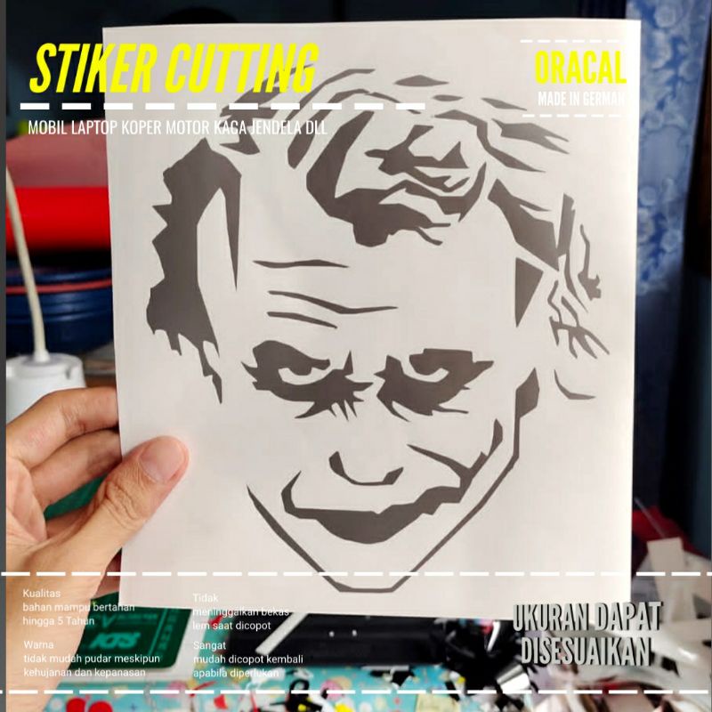 JOKER 3 สติ๊กเกอร์ สติ๊กเกอร์ตัดแบบกําหนดเอง โลโก้การซื้อขาย