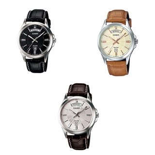 Casio Standard นาฬิกาข้อมือผู้ชาย สายหนัง รุ่น MTP-1381L,MTP-1381L-1A,MTP-1381L-7A,MTP-1381L-7A