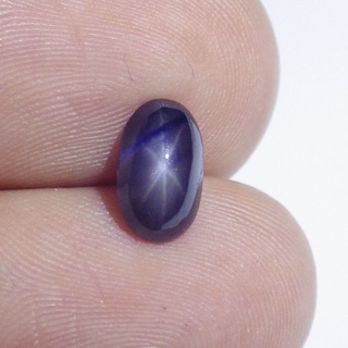 พลอย สตาร์ แซฟไฟร์ ดิบ ธรรมชาติ แท้ ( Unheated Natural Black Blue Star Sapphire ) หนัก 2.00 กะรัต