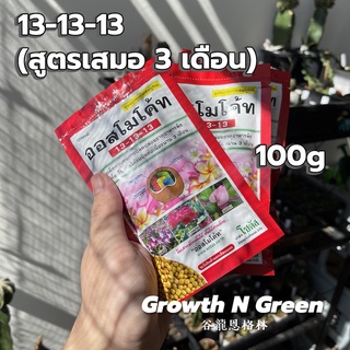 ปุ๋ยแคคตัส ปุ๋ยออสโมโค้ท 13-13-13 สูตรเสมอ 3เดือน [100g]