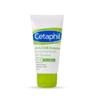 Cetaphil UVA/UVB Defense เซตาฟิล ยูวีเอ/ยูวีบี ดีเฟนส์ เอสพีเอฟ 50+ 50 มล.ครีมกันแดด (ไม่มีกล่องนอก)