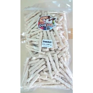Dogfin ครั้นชี่ขาว อบกรอบ รสนม สำหรับสุนัขทุกสายพันธุ์