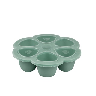 BEABA ถาดซิลิโคนแช่อาหาร Silicone multiportions 6 x 150 ml Frosty Green