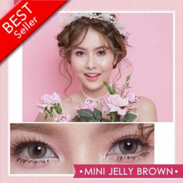 คอนแทคเลนส์รุ่น mini jelly brown