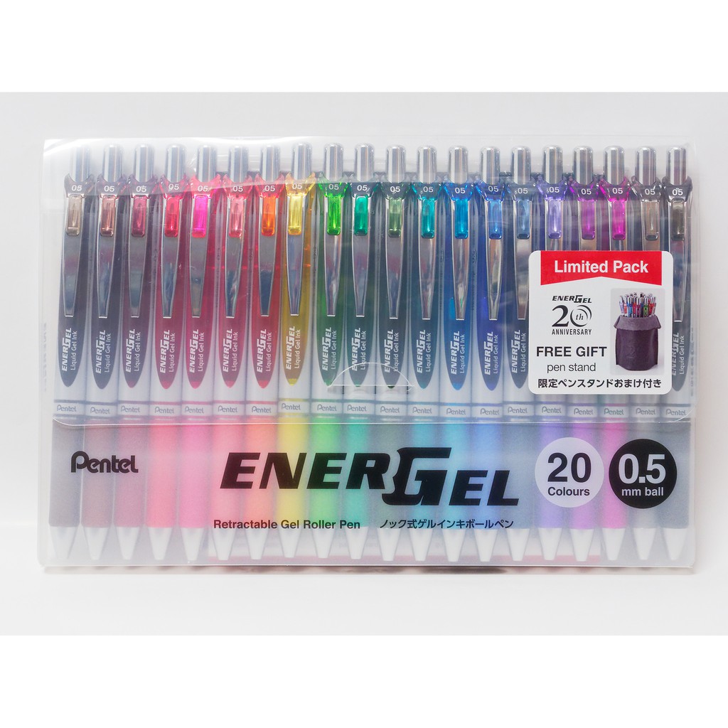 Set 20สี ปากกาเพนเทล Pentel Energel 20th anniversary