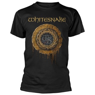 ขายดี เสื้อยืด พิมพ์ลายโลโก้ Whitesnake 1987 สีดํา - OFFICIAL JMfobf68OBkofg84Size S-5XL