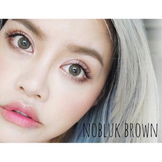 🔥 คอนแทคเลนส์ ✨ขนาดบิ๊กอาย ✨Brown✨ Nobluk (Bigeye) Dreamcolor