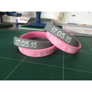 Wristband คล้องธรรมดาลงสี