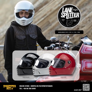 **ฟรีส่งผ่อน0%** Biltwell - Lane Splitter Helmet หมวกกันน็อค ของแท้นำเข้าจากอเมริกา