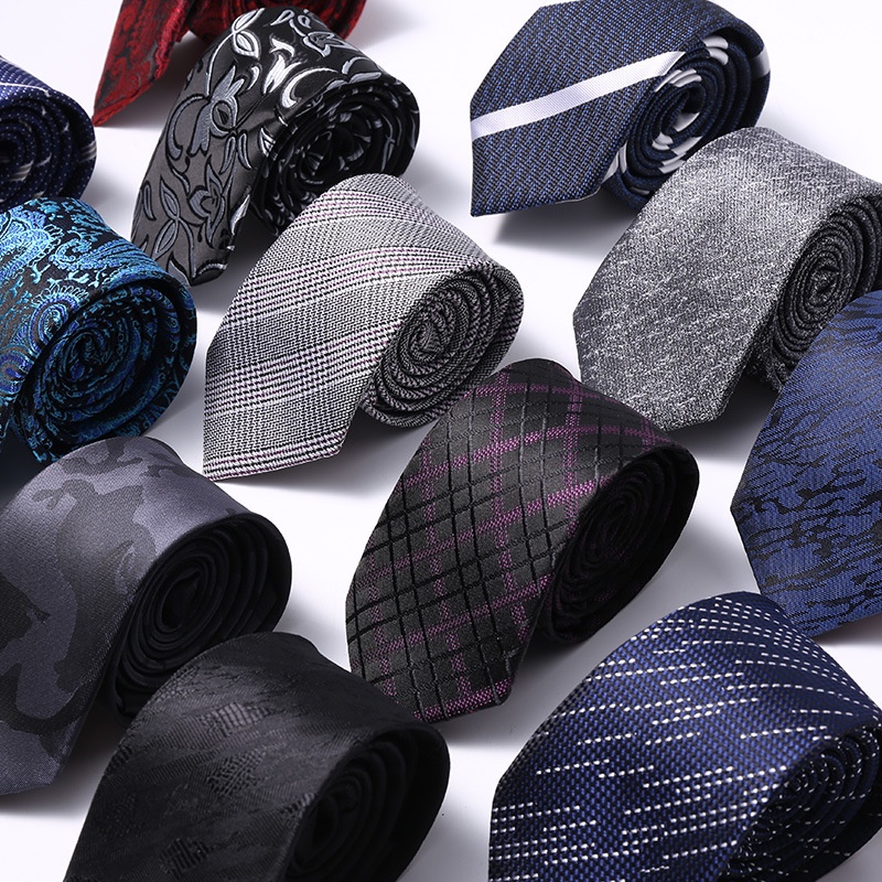 หรูหรา Mens Tie ใหม่ 6 ซม. Skinny Tie สําหรับชายแคบเนคไทดอกไม้ Paisley Stripes คอ Ties Arrow งานแต่งงาน Ties อุปกรณ์เสริม