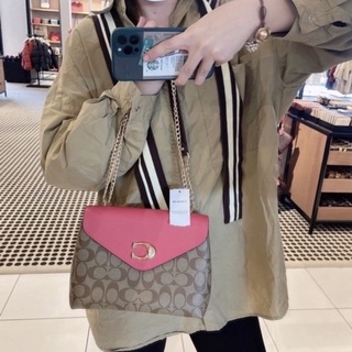 🎀 (สด-ผ่อน) กระเป๋า 10 นิ้ว  COACH C6784 TAMMIE SHOULDER BAG IN SIGNATURE CANVAS