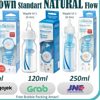 ♤ Drbrown Standard Natural Flow ขวดนม PP (60 มล. - 120 มล. - 250 มล.) - 60 มล. - 2 ออนซ์ ✳