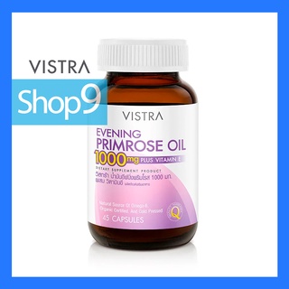 VISTRA EVENING PRIMROSE 1000 MG EXP 07/24 วิสทร้า อีฟนิ่งพริมโรส 1000 มิลลิกรัม (75 CAPSULES)