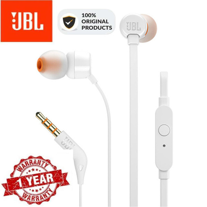 JBL Inear with Mic. T110 Black แท้100 gothicbuycheaper ThaiPick
