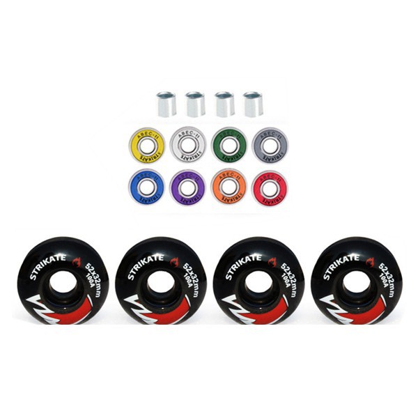 ล้อสเกตบอร์ด Abec-11 608zz 260 carbon steel bearing 100A pu wheels 52 × 32 mm ล้อสเก็ตบอร์ดคุณภาพดีพร้อมลูกปืน Abec