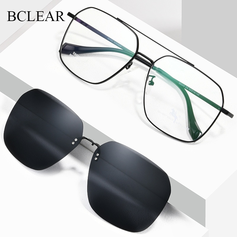 2022 Retro Alloy Optical Eyeglass Frame Clip On Sunglasses Men Women