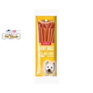 (รสเนื้อและชีส)SLEEKY Chewy Snack Stick (แบบแท่ง) 50g.