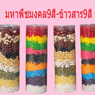 มหาพืชมงคล 9 สี ข้าวสาร9 สี ธัญพืช9 ชนิด บูชาพระพิฆเนศ ข้าวสาร  ธัญพืช  ข้าวสีมงคล ถวายได้ทุกเทศกาล ทุกงานมงคล ตลอดทั้งป